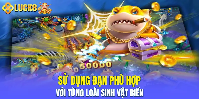 Sử dụng đạn phù hợp với từng loài sinh vật biển